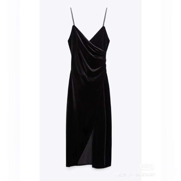 Zara Dresses & Skirts - Zara VELVET LINGERIE-STYLE DRESS